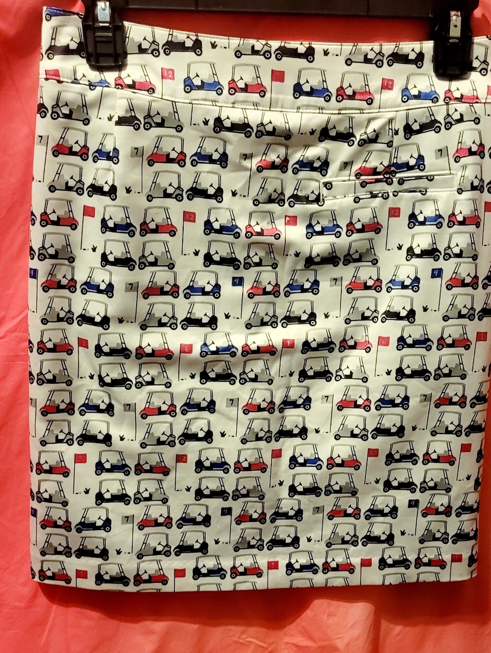 Izod White Golf Cart Print Golf/pickleball Skort Size 14 - Picture 6 of 11